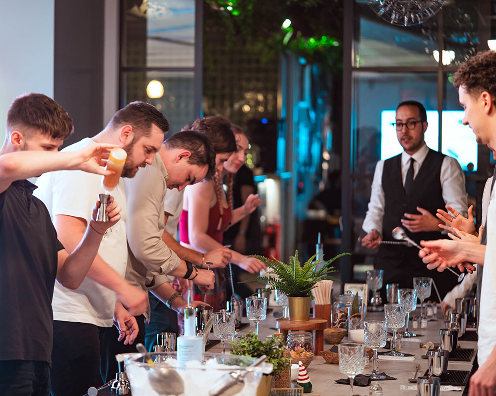 Mixologist for_Cocktail Masterclasses_cocktail making session by Shake&Stir_Poggenpohl Hampstead copy